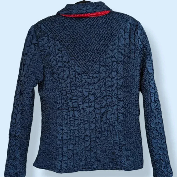 Reversible Red & Blue Zip Jacket - Picture 5 of 7